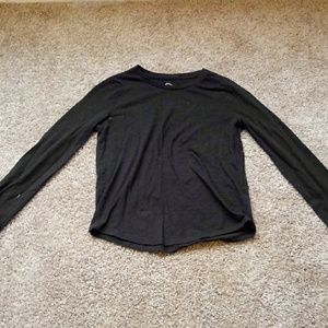 Plain black long-sleve